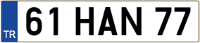 Truck License Plate